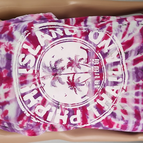 PHI PHI ISLAND THAILAND tie dye tank top Size L - Picture 3 of 14